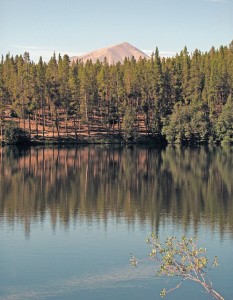Evergreen Lakes at the foot of Mount Elbert