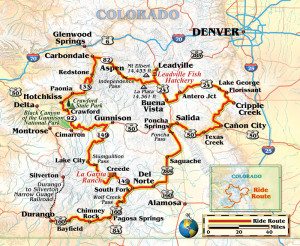 Colorado motorcycle ride map
