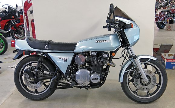 Year/Model: 1978 Kawasaki KZ1000 Z1-R TC; Owner: Daniel Schoenewald, Camarillo, California. 