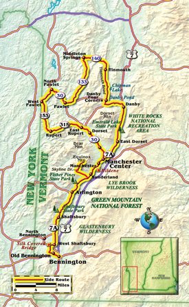 Vermont route map