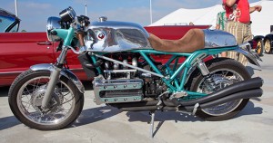 The most outstanding and innovative bikes at the meet were from Larry Romestant’s Special K’s shop. The workmanship was perfection and the innovation shown marks this group as being destined for big things to come. His BMW K engine bikes have appeared on jaylenosgarage.com.