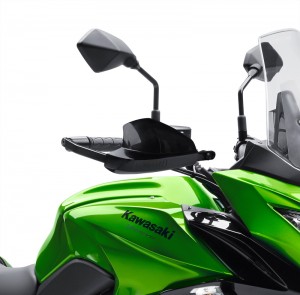 Hand guards are standard equipment on the Versys 650 LT and 1000 LT.