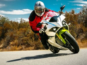 The Energica Ego offers sharp handling and ultra-smooth throttle response.