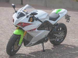 The Energica Ego 45 in Matte Pearl White.