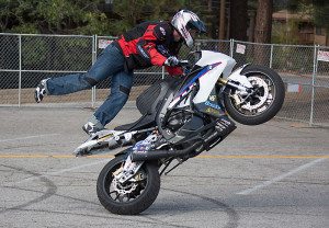 Chris "Teach" McNeil motorcycle stunt riding