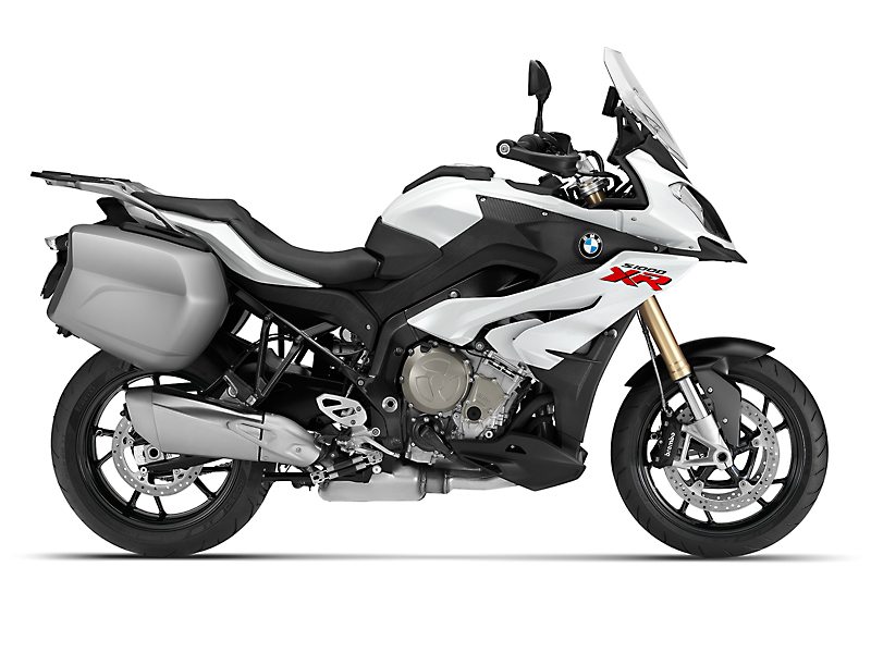 2015 BMW S 1000 XR in Light White with optional equipment.