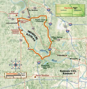 Kansas motorcycle route map