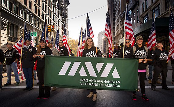 Iraq and Afghanistan Veterans of America parade