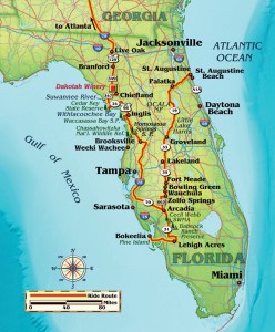 Florida motorcycle route map