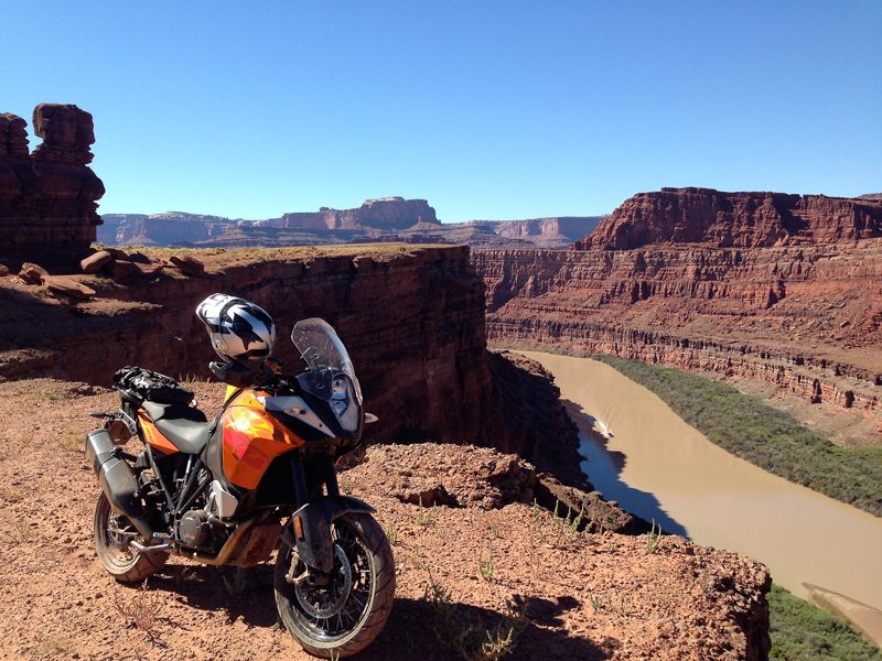 Taking in the view of the Colorado River on the Chicken Corners Trail near Moab, Utah. (Photo by Greg Drevenstedt)