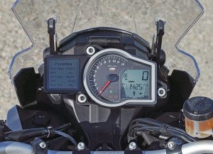 2014 KTM 1190 Adventure instrument panel. (Photo by Kevin Wing)