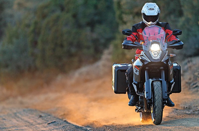 Chasing the sunset on the 2014 KTM 1190 Adventure. (Photo by Kevin Wing)