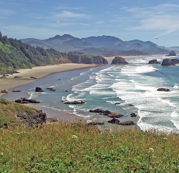 The seascape at Oregon’s Ecola State Park is stunning.