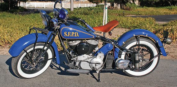 1945 Indian Chief Police Special; Tulajdonos: Steve Smith, Atascadero, Kalifornia.