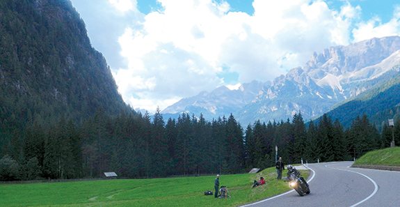  I’m not the only one who knows that the Dolomites are a motorcycling paradise. 