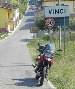 Below: By sheer chance, I stumbled into the village of Vinci, where a certain artist and inventor named Leonardo was born. 