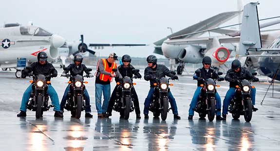 From the flight deck of the USS Yorktown, Harley-Davidson announced that it is offering all current and former U.S. military free Riding Academy motorcycle training.