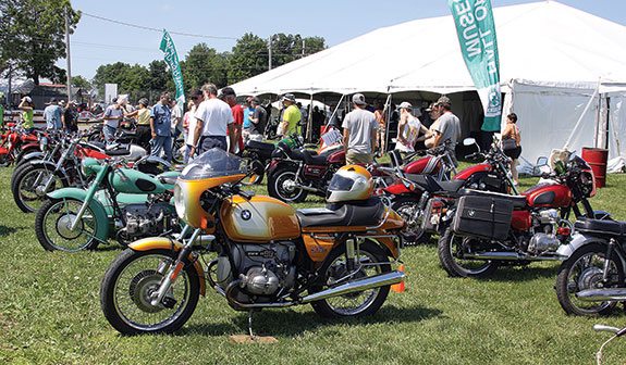 AMA Vintage Motorcycle Days is held at the Mid-Ohio Sports Car Course in Lexington, Ohio, July 10-12.