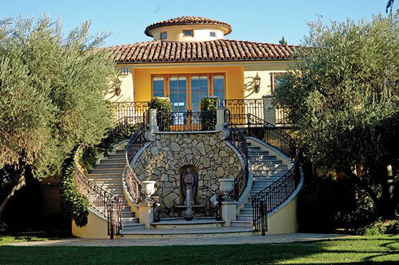 The elegant main house at CaliPaso Winery.