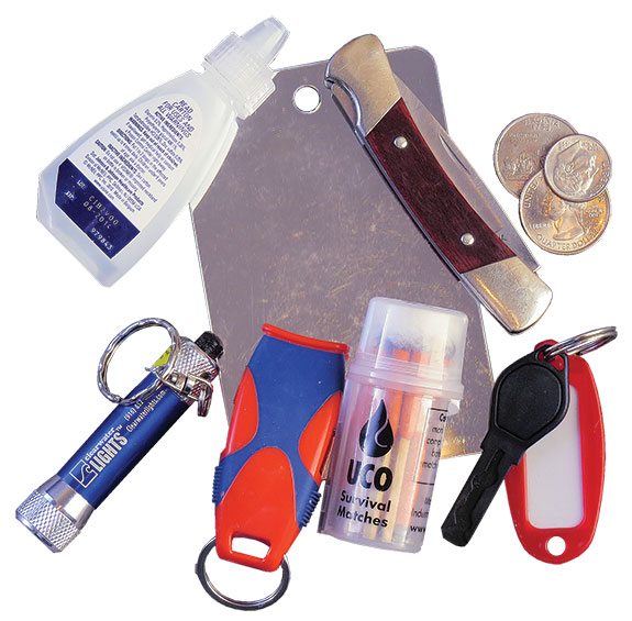 For remote locations, keep emergency items in your jacket, such as a small flashlight, whistle, matches, signaling mirror, eyedrops, a few coins and a pocket knife. A Spot or inReach satellite messenger can be lifesaving.