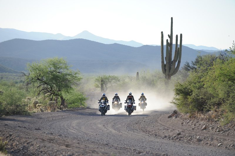 Kicking up dust on the Arizona Backcountry Discovery Route (AZBDR). (Photo by Jon Beck)
