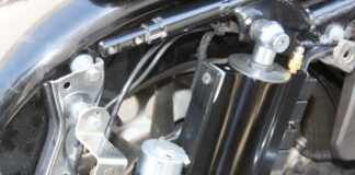 Bagger shock with compressor
