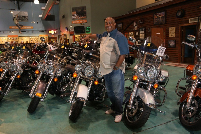 Maurice Slaughter, CEO of MS Family Enterprises, welcomes everyone to the Outer Banks Harley- Davidson dealership during OBX Bike Week