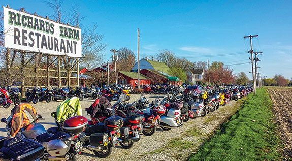The evening before MLR, riders gather at Richards Farm Restaurant for dinner and fellowship.