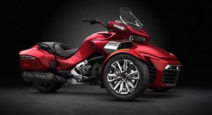 The 2016 Can-Am Spyder F3 Limited in Intense Red