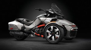 The 2016 Can-Am Spyder F3-T in Pure Magnesium Metallic