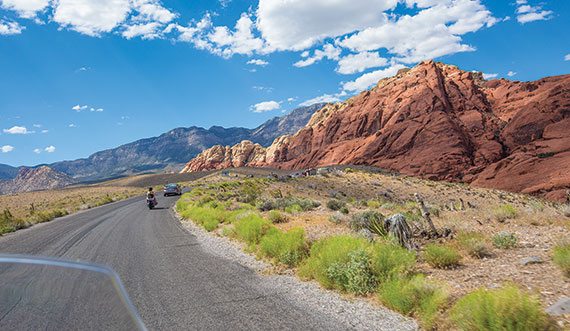 Red Rock Canyon contains a 13-mile loop through some of the best the desert offers. Traffic can be slow on the weekends, but well worth it.