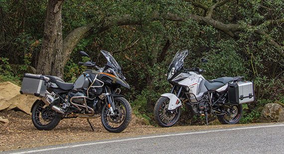 The 1290 Super Adventure has closed the gap between KTM’s largest adventure bike and the BMW R 1200 GS Adventure with features like a 7.9-gallon fuel tank, semi-active suspension and cruise control. (Photos by Kevin Wing)