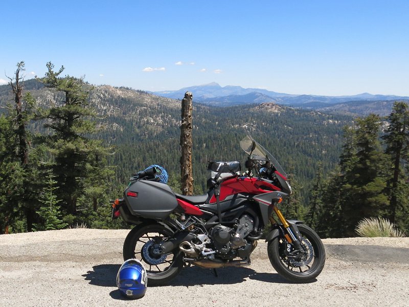 The Yamaha FJ-09 up on Sherman Pass, in California's Sierra Nevada.