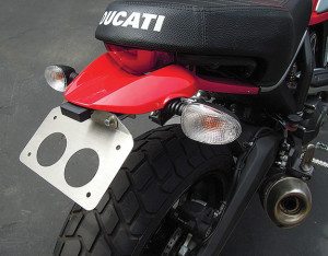 License Plate Relocation Kit for the Ducati Scrambler, from Storz Performance.