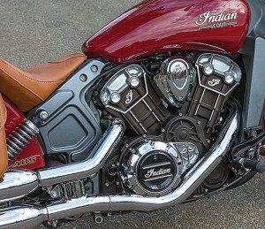 The Scout’s 1,133cc V-twin has a broad powerband, smooth throttle response and gets 44 mpg.