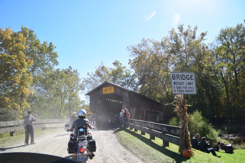 Approaching the State Road Bridge on the gravel road