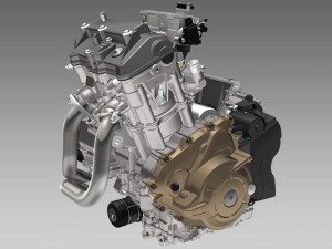 All-new 998cc parallel twin is ultra compact. Honda has applied for 32 patents for innovations on the CRF1000L.