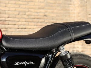 The Street Twin has a modest 29.5-inch seat height.