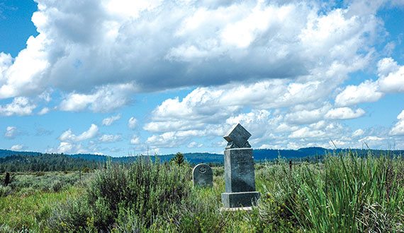Ash Valley’s pioneer cemetery, resting places being reclaimed by the land, the only thing that lasts. 