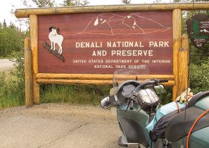 Entrance to Denali National Park and Preserve.