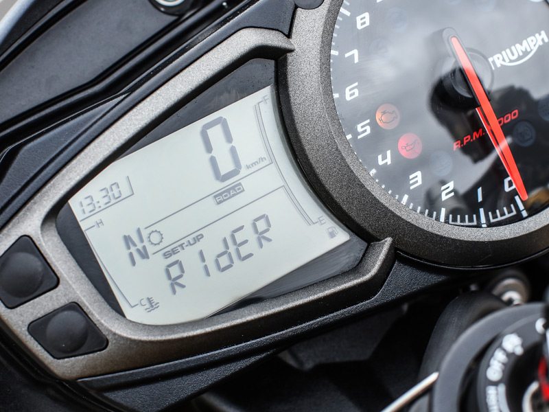 The Speed Triple's multifunction LCD panel makes it easy to manage the new riding modes and other settings.