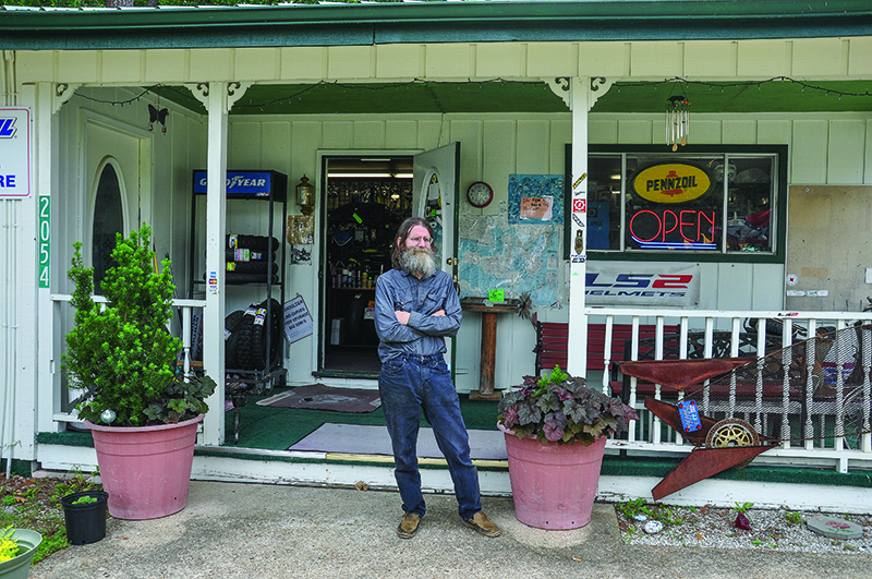 Larry of Arkansas Adventure Rider moved to Eureka Springs from Manhattan, Kansas, to take advantage of the area’s great riding.