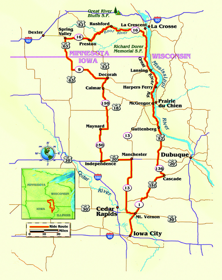 Riding Minnesota's Historic Bluff Country Scenic Byway 