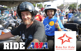The AMA has expanded its partnership with Ride For Kids. (Photo: Ride For Kids)