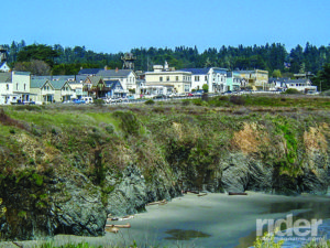 The town of Mendocino.