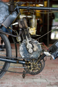 Close-up of Dale Walksler's 1903 Indian. (Photo by Barry Hathaway)