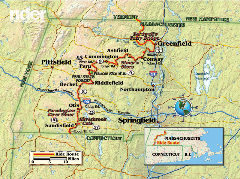 Map of the route taken, by Bill Tipton/compartmaps.com