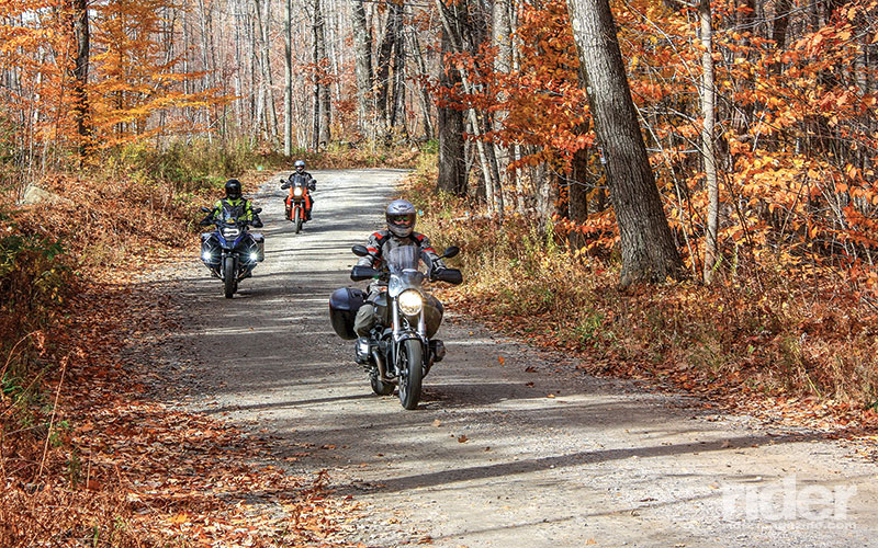 Fall colors were still hanging in there during our late-October ride, providing some great scenery. (Photos: the author)