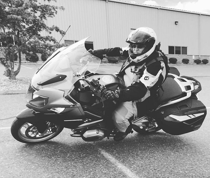 Having some fun in the parking lot before the ride takes off. (Photo: Sisters' Centennial Ride)