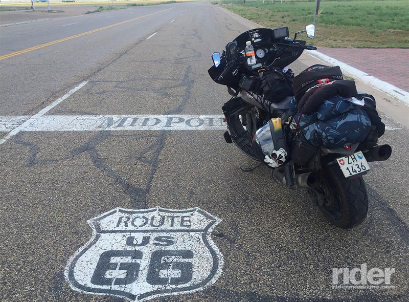 Grizzly completed his record-setting attempt in just 72 riding days and 13 hours.